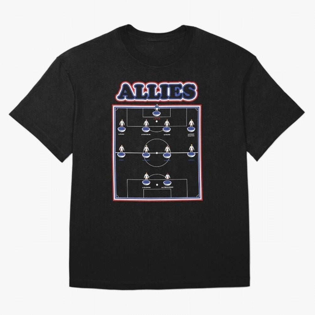 The Allies Team Line Up Oversized T-Shirt Celebrate Fan Favorites in FIFA World Cup 2026 USA Canada Mexico for Fans of Haaland and France and Portugal, Bringing Sports Nostalgia, International Competition, Famous Players and Unforgettable