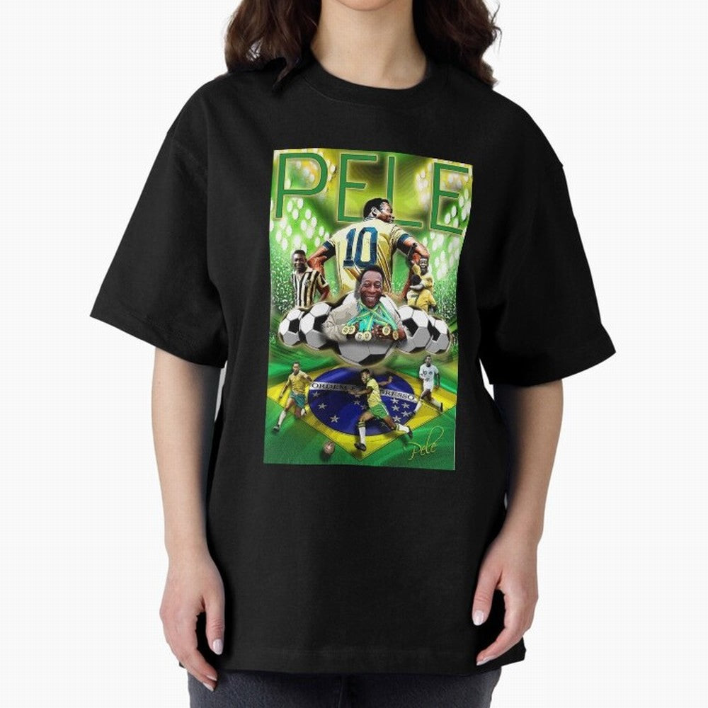 PELE Poster52 Essential T-Shirt Share the Excitement of Match Day Hype around FIFA World Cup 2026 USA Canada Mexico, Messi, Germany, Football Festival Excitement, Trophy Ambitions, Country Rivalries and Star Player Buzz; Perfect for Fans,