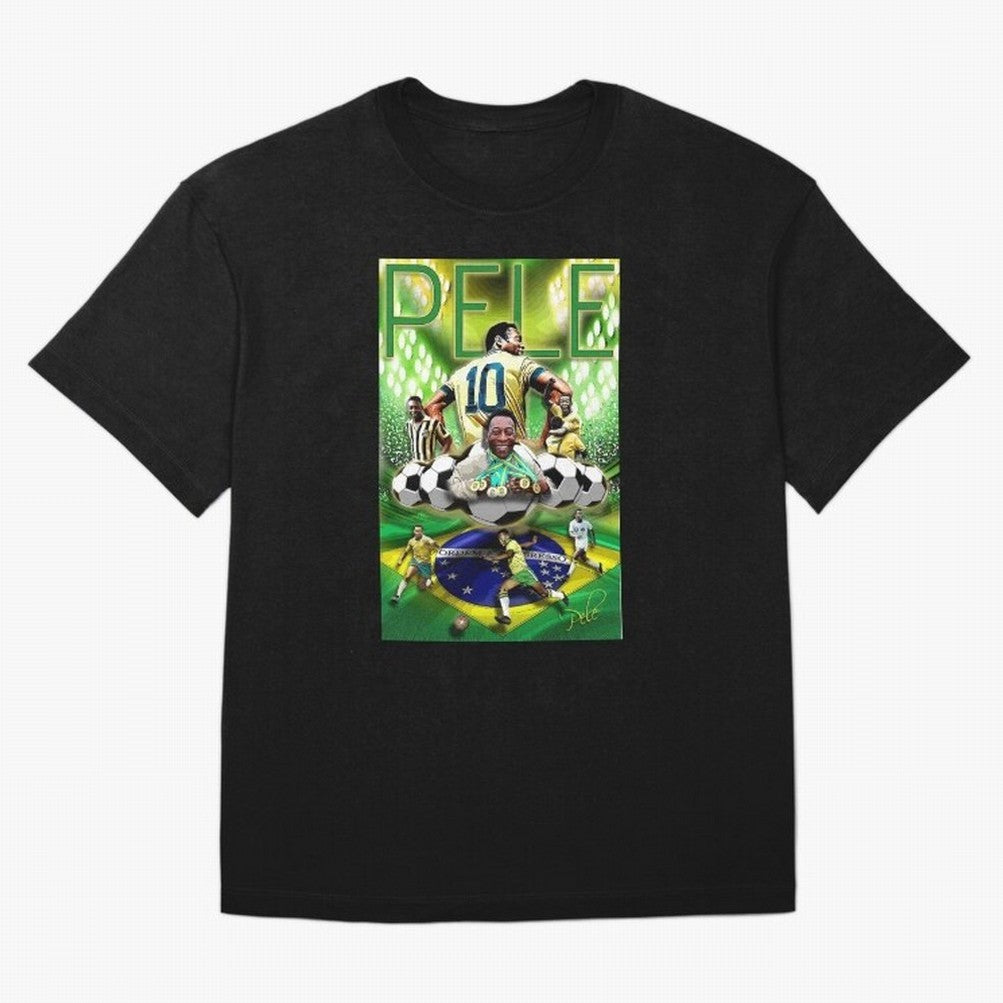 PELE Poster52 Essential T-Shirt Share the Excitement of Match Day Hype around FIFA World Cup 2026 USA Canada Mexico, Messi, Germany, Football Festival Excitement, Trophy Ambitions, Country Rivalries and Star Player Buzz; Perfect for Fans,