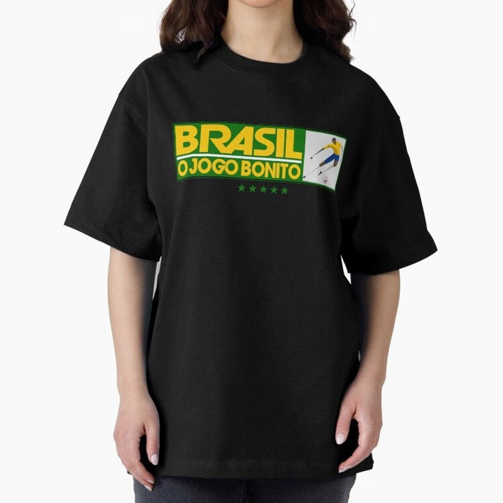 O jogo bonito Oversized T-Shirt Bring Supporter Culture to FIFA World Cup 2026 Spirit, Celebrating Germany, Cristiano Ronaldo, Global Supporter Spirit, Legendary Goals, National Colors and Tournament Celebration; Made for Collectors Who Enjoy