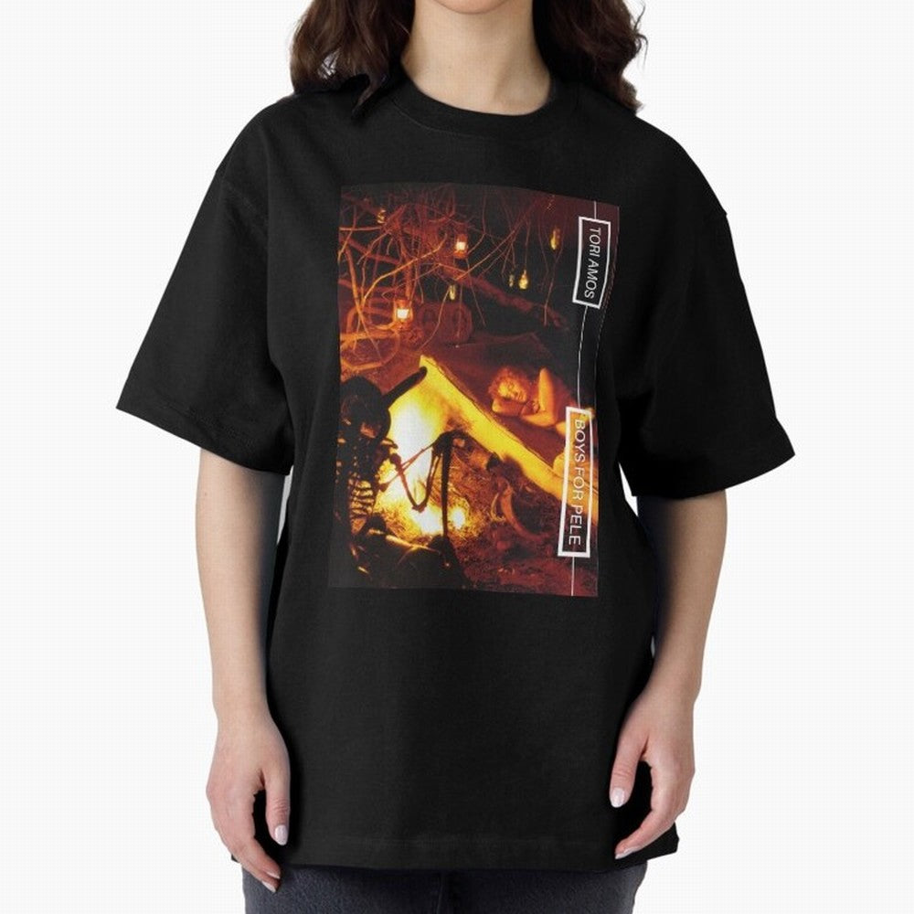 Tori Amos Boys For Pele Promo Alt Cover Album Art Fireside202 Oversized T-Shirt Follow Every Goal of FIFA World Cup 2026 for Fans of Mbappe and Brazil, Bringing Global Supporter Spirit, Legendary Goals, National Colors and Tournament Celebration;
