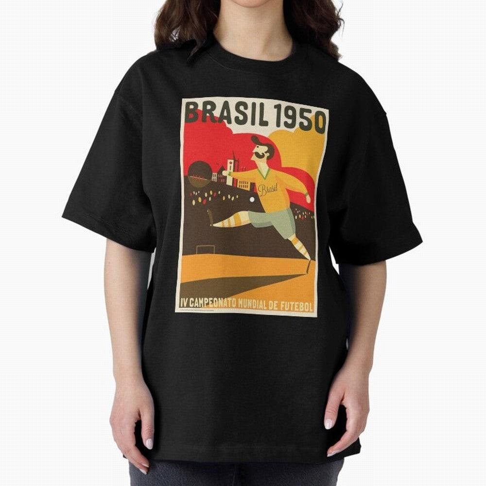 Brasil 1950 World Cup6 Essential T-Shirt Join the Countdown to the FIFA World Cup 2026 Journey through CR7 Highlights, Argentina and Brazil Pride, Vintage Soccer Flavor, Modern Football Stars, National Flags and Final Night Emotion; Perfect for