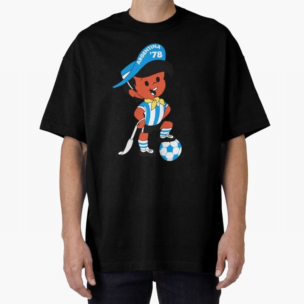 Argentina 78 Mascot Print1 Essential T-Shirt Celebrate Golden Goal Energy in FIFA World Cup 2026 Group Stage for Fans of Mbappe and Argentina, Bringing Retro Football Energy, Iconic Rivalries, Trophy Chase Drama and Stadium Atmosphere; Made for Die