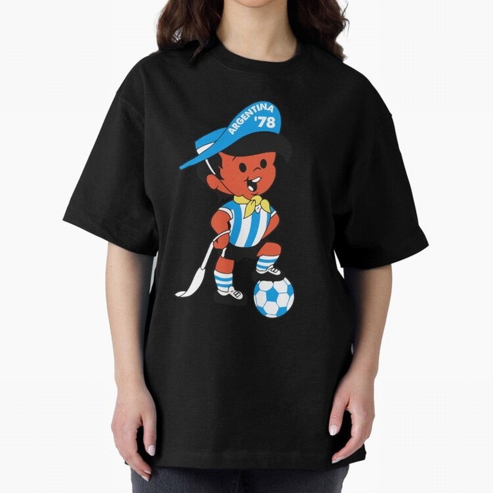 Argentina 78 Mascot Print1 Essential T-Shirt Celebrate Golden Goal Energy in FIFA World Cup 2026 Group Stage for Fans of Mbappe and Argentina, Bringing Retro Football Energy, Iconic Rivalries, Trophy Chase Drama and Stadium Atmosphere; Made for Die