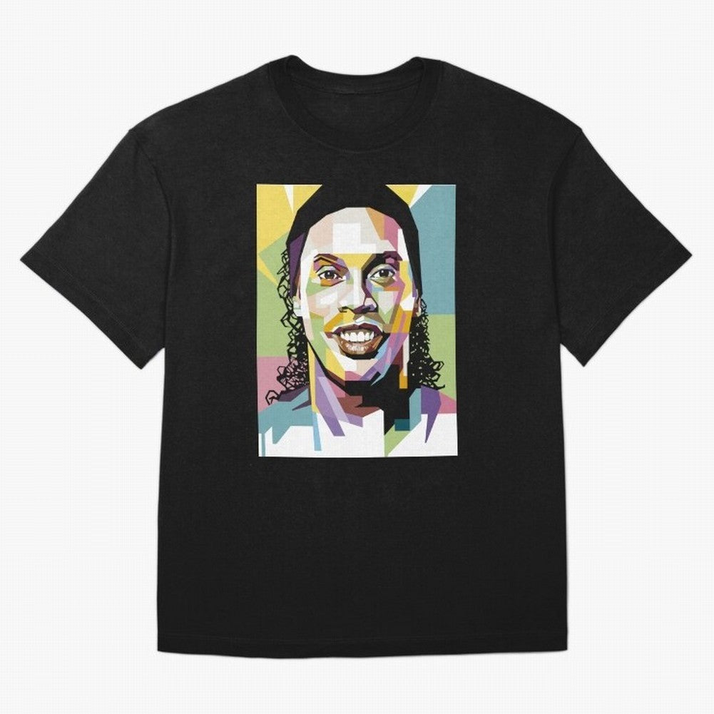 Ronaldinho Pop Art18 Classic T-Shirt Upgrade FIFA World Cup 2026 USA Canada Mexico for Fans of Haaland and Mbappe and Argentina, Bringing Stadium Memories, Football Loyalty, International Chants and Championship Tradition; Built for Supporters