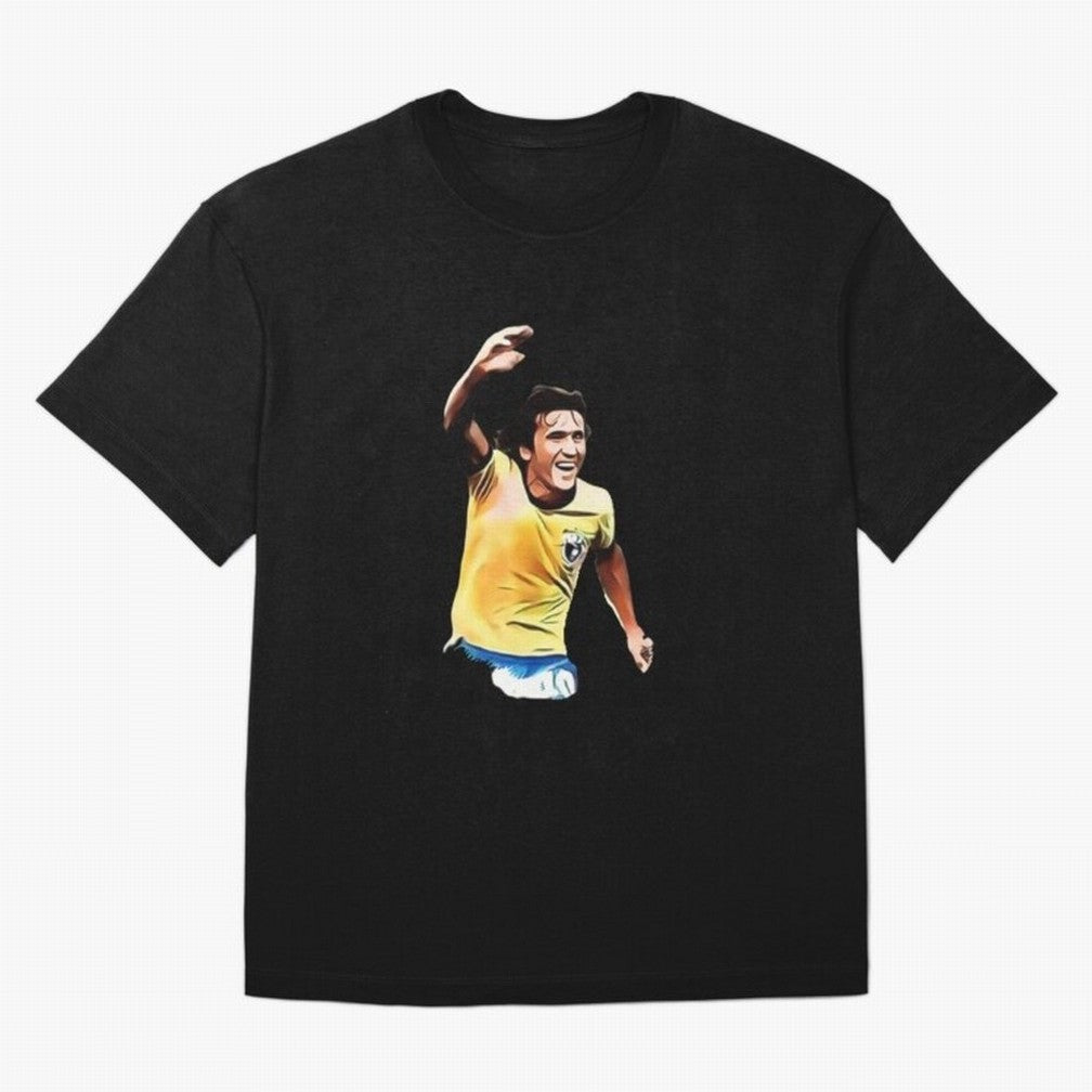 Legends of The Beautiful Game Cartoon Collection Legends Arthur Zico 2 Cartoon Artwork134 Oversized T-Shirt Make the Season About FIFA World Cup 2026 USA Canada Mexico for Fans of Messi and Brazil, Bringing Championship Spirit, Famous Goals,