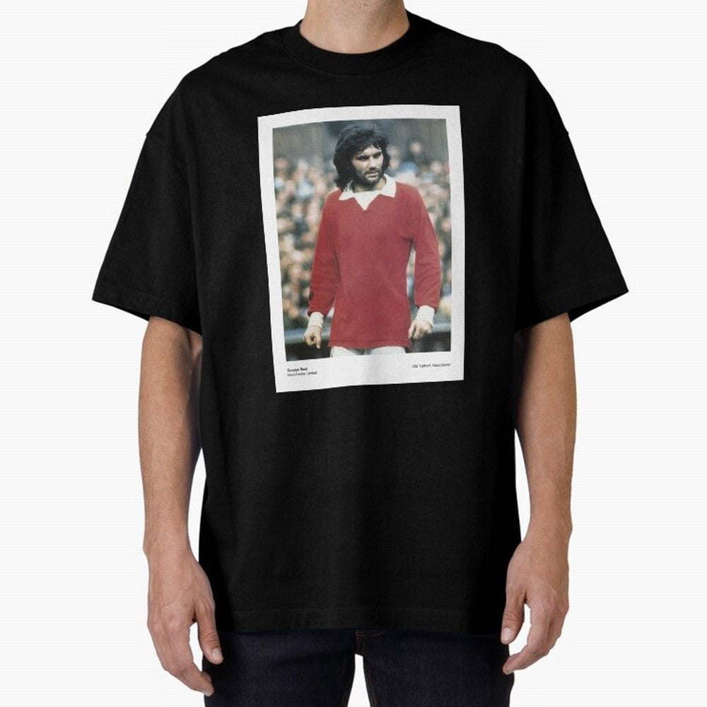 George Best Manchester United1 Oversized T-Shirt Enjoy FIFA World Cup 2026 Spirit, Connected to Brazil, Cristiano Ronaldo, Global Supporter Spirit, Legendary Goals, National Colors and Tournament Celebration; Ideal for Football Dads, Football Moms,