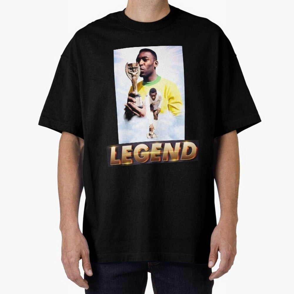 Signed Pele Shirt Classic T-Shirt Spotlight Global Football Passion for FIFA World Cup 2026 USA Canada Mexico, with Messi and Cristiano Ronaldo, England, France and Netherlands, Soccer Culture, Superstar Moments, National Team Dreams and