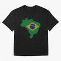 Map of Brazil (Brasil) Classic T-Shirt Celebrate the Magic of Global Football Passion for FIFA World Cup 2026, Celebrating Cristiano Ronaldo, Spain, Supporter Pride, Iconic Celebrations, Legendary Names and Global Match Day Energy; Created for