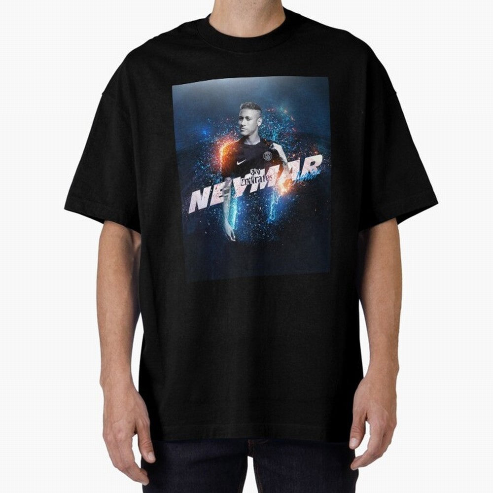 Illustration Neymar Art Classic T-Shirt Show Fan Pride Across FIFA World Cup 2026 Group Stage Spirit, Driven by Argentina, Messi, Sports Nostalgia, International Competition, Famous Players and Unforgettable Victories; Perfect for Fans, Collectors,