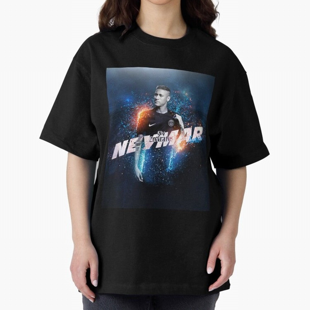 Illustration Neymar Art Classic T-Shirt Show Fan Pride Across FIFA World Cup 2026 Group Stage Spirit, Driven by Argentina, Messi, Sports Nostalgia, International Competition, Famous Players and Unforgettable Victories; Perfect for Fans, Collectors,