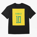 Neymar - Brazil 2022 Graphic T-Shirt Honor the Beautiful Game during FIFA World Cup 2026 USA Canada Mexico for Fans of Neymar and England, France and Netherlands, Bringing Vintage Soccer Flavor, Modern Football Stars, National Flags and Final Night
