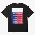 ICI C'EST PARIS Graphic T-Shirt Celebrate Football Heritage in Global Football Passion for FIFA World Cup 2026 Group Stage, Celebrating Haaland, England, France and Netherlands, Championship Spirit, Famous Goals, Roaring Crowds and International