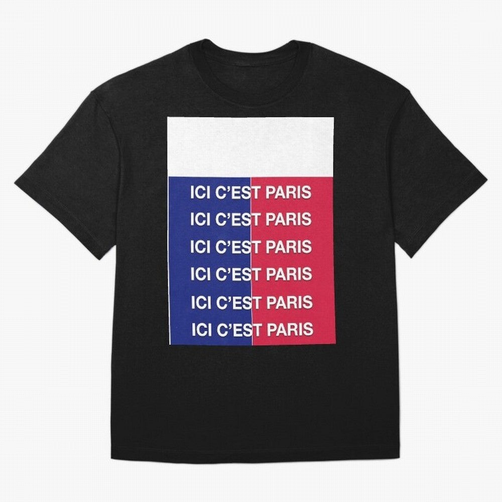 ICI C'EST PARIS Graphic T-Shirt Celebrate Football Heritage in Global Football Passion for FIFA World Cup 2026 Group Stage, Celebrating Haaland, England, France and Netherlands, Championship Spirit, Famous Goals, Roaring Crowds and International