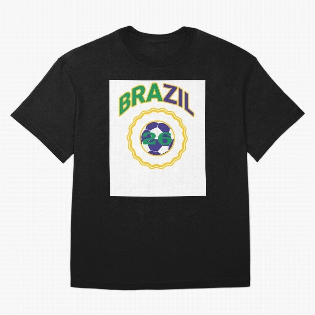 brazil 2026 world cup soccer badge Premium T-Shirt Celebrate Global Passion for Global Football Passion for FIFA World Cup 2026 USA Canada Mexico, with Haaland, Spain, Football Festival Excitement, Trophy Ambitions, Country Rivalries and Star