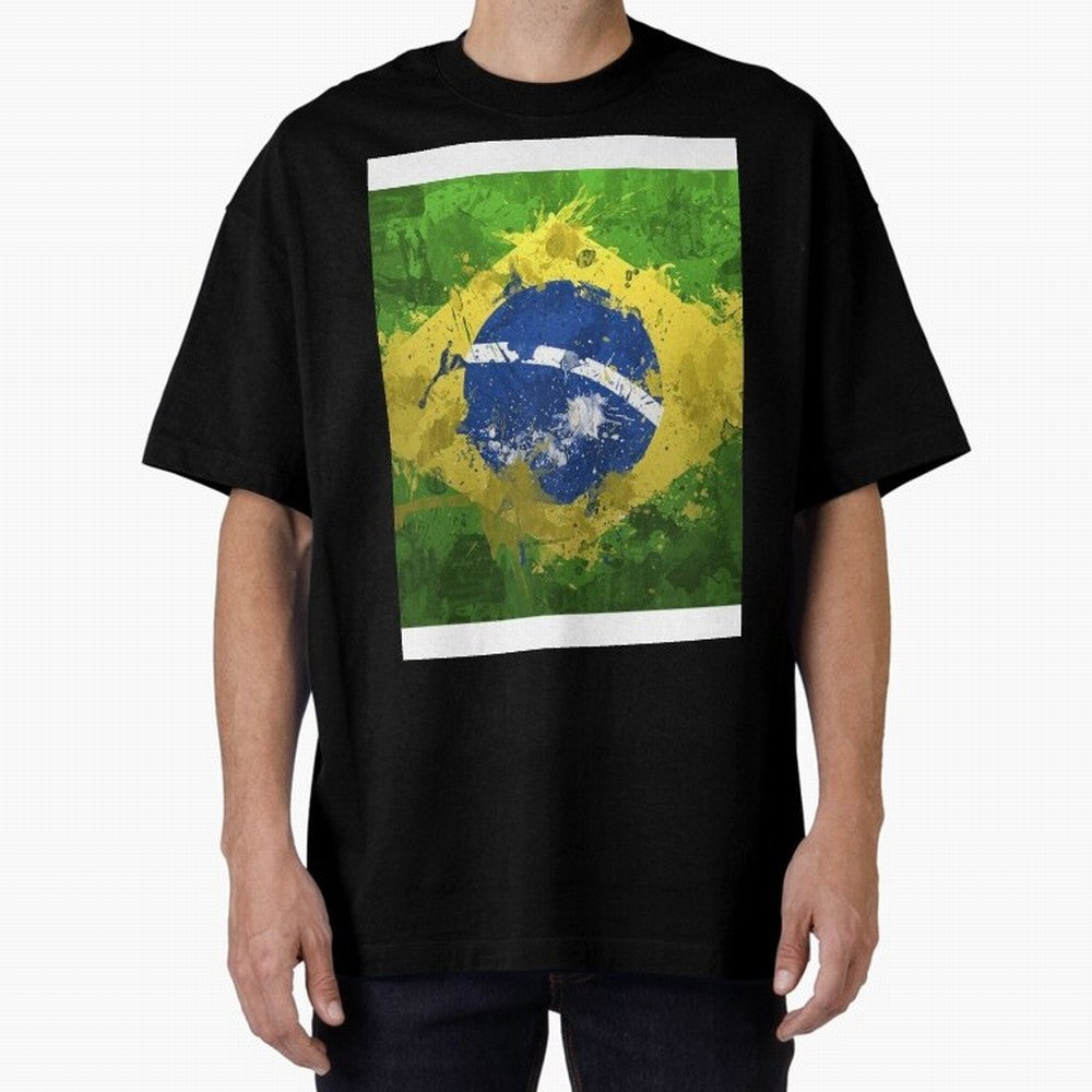 Brasilian Flag Face Mask Graphic T-Shirt Discover Match Day Hype around FIFA World Cup 2026 Group Stage, Messi, Argentina and Brazil, Football Festival Excitement, Trophy Ambitions, Country Rivalries and Star Player Buzz; Ideal for Football Dads,