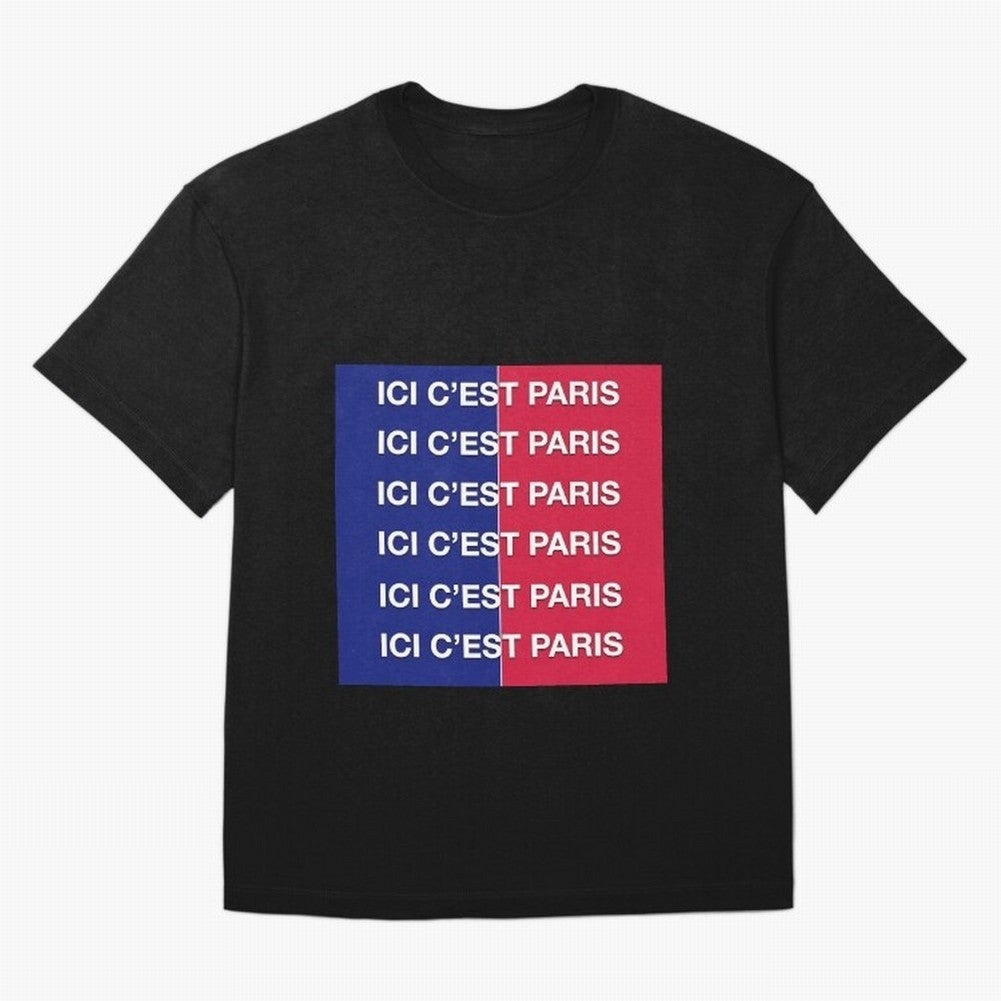 ICI C'EST PARIS Premium T-Shirt Celebrate Football Heritage in the FIFA World Cup 2026 Group Stage Journey through Haaland and Mbappe Highlights, Portugal, Spain and Germany Pride, Stadium Memories, Football Loyalty, International Chants and