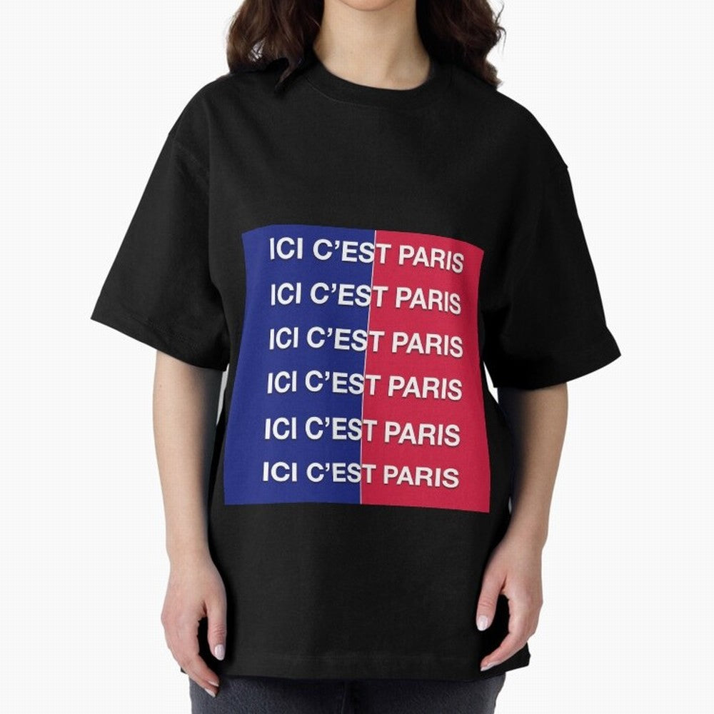 ICI C'EST PARIS Premium T-Shirt Celebrate Football Heritage in the FIFA World Cup 2026 Group Stage Journey through Haaland and Mbappe Highlights, Portugal, Spain and Germany Pride, Stadium Memories, Football Loyalty, International Chants and