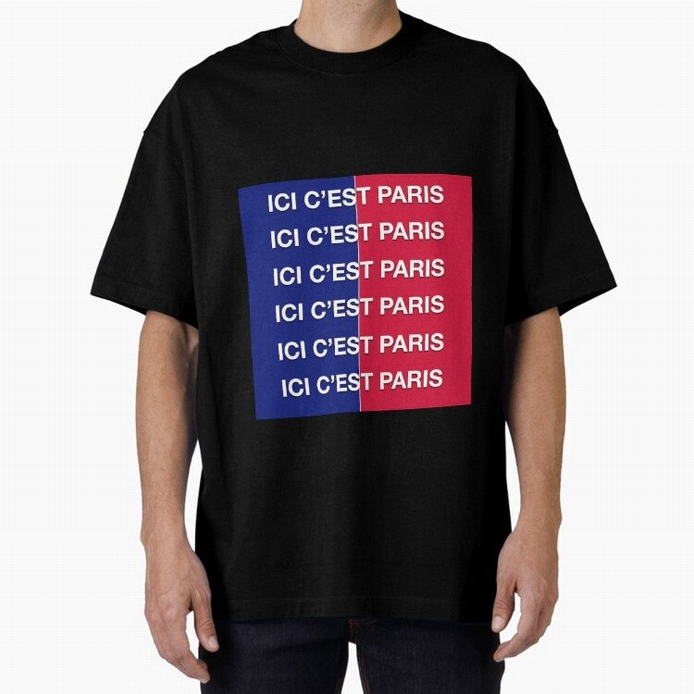 ICI C'EST PARIS Premium T-Shirt Celebrate Football Heritage in the FIFA World Cup 2026 Group Stage Journey through Haaland and Mbappe Highlights, Portugal, Spain and Germany Pride, Stadium Memories, Football Loyalty, International Chants and