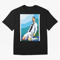 Cristiano Ronaldo Celebration Pop Art Graphic T-Shirt Enjoy FIFA World Cup 2026 Spirit, Connected to Brazil, Cristiano Ronaldo, Global Supporter Spirit, Legendary Goals, National Colors and Tournament Celebration; Ideal for Football Dads, Football