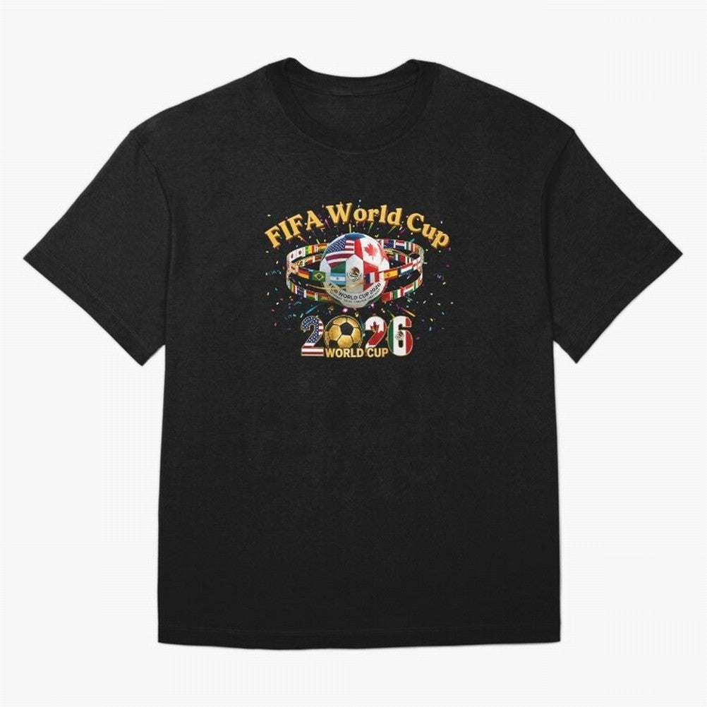 2026 World Cup Soccer World Flags Stadium Graphic Classic T-Shirt Join the Global Buzz around Match Day Hype around FIFA World Cup 2026 USA Canada Mexico, Mbappe, Brazil, Portugal and Argentina, Vintage Soccer Flavor, Modern Football Stars,