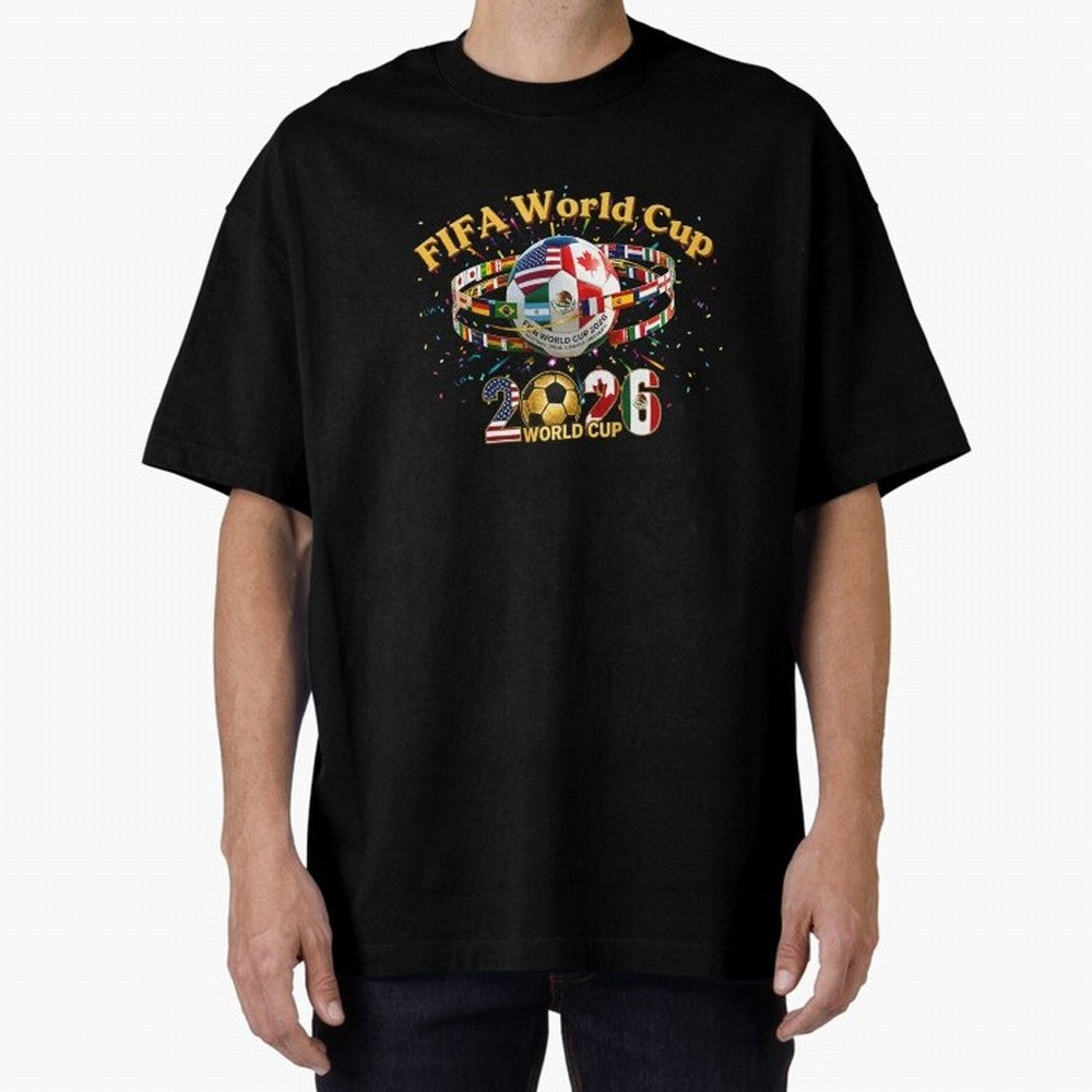 2026 World Cup Soccer World Flags Stadium Graphic Classic T-Shirt Join the Global Buzz around Match Day Hype around FIFA World Cup 2026 USA Canada Mexico, Mbappe, Brazil, Portugal and Argentina, Vintage Soccer Flavor, Modern Football Stars,
