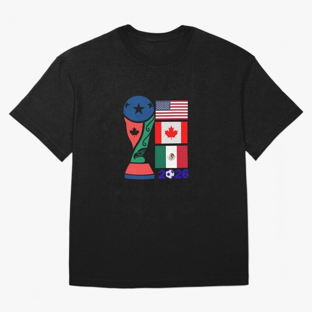North America Football Unity 2026 Classic T-Shirt Carry FIFA World Cup 2026 Group Stage Spirit, Built around Portugal, Spain and Germany, Messi, CR7 and Mbappe, Football Passion, Legendary Performances, Festival Vibes and Supporter Community; Made