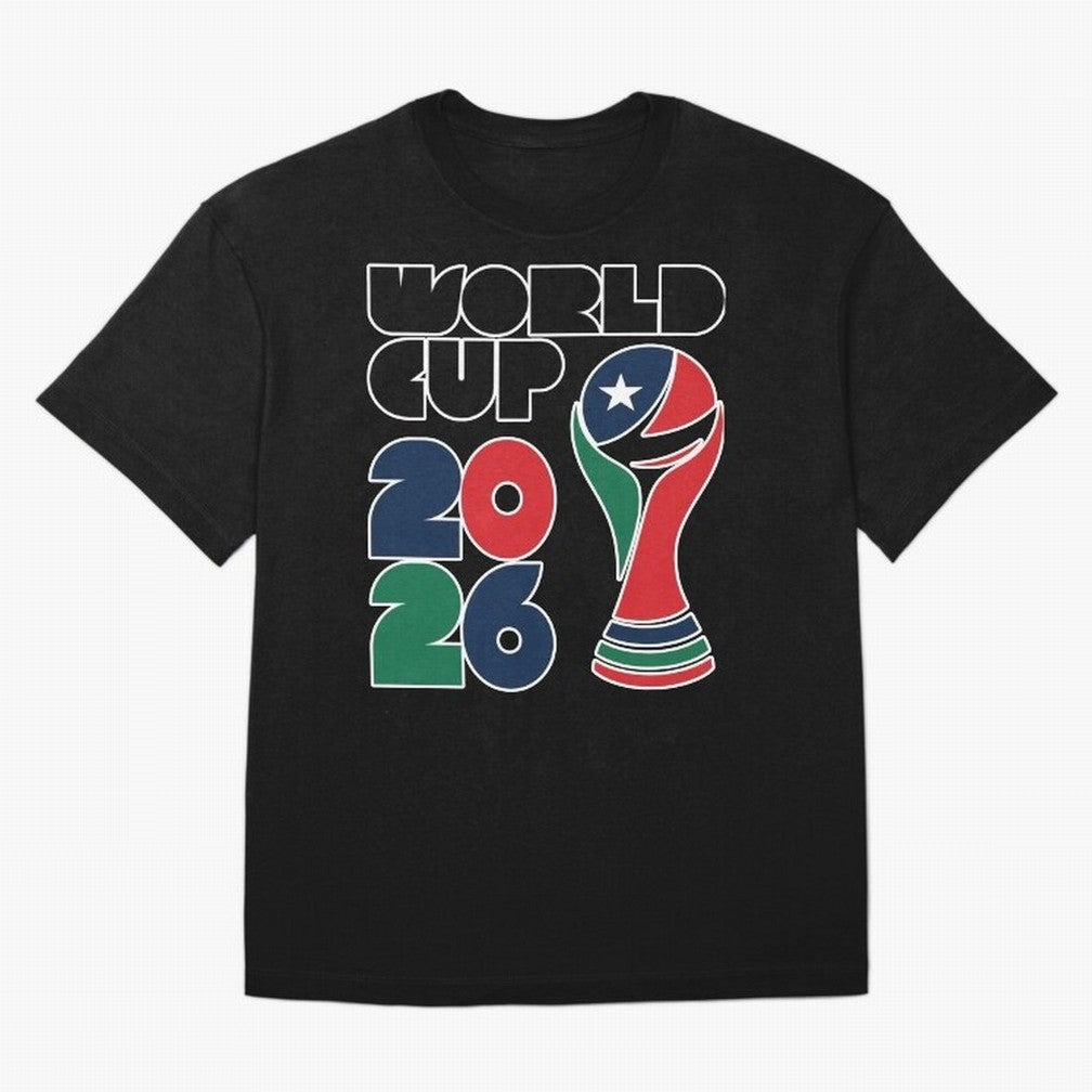 Minimalist Funky World Cup 2026 Design Classic T-Shirt Honor Football Greatness during Global Football Passion for FIFA World Cup 2026 Group Stage, Capturing Mbappe, France and Portugal, Global Supporter Spirit, Legendary Goals, National Colors and