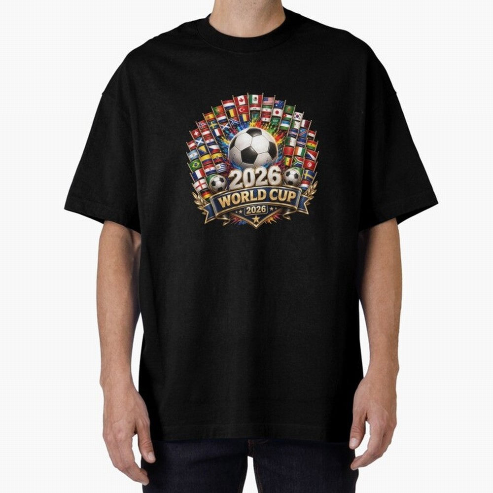 World Cup 2026, Soccer Tournament, 2026 Retro World Cup, Usa Canada Mexico Football Classic T-Shirt Represent Football Lovers during Global Football Passion for FIFA World Cup 2026, Filled with Mbappe and Neymar, Portugal, Spain and Germany,
