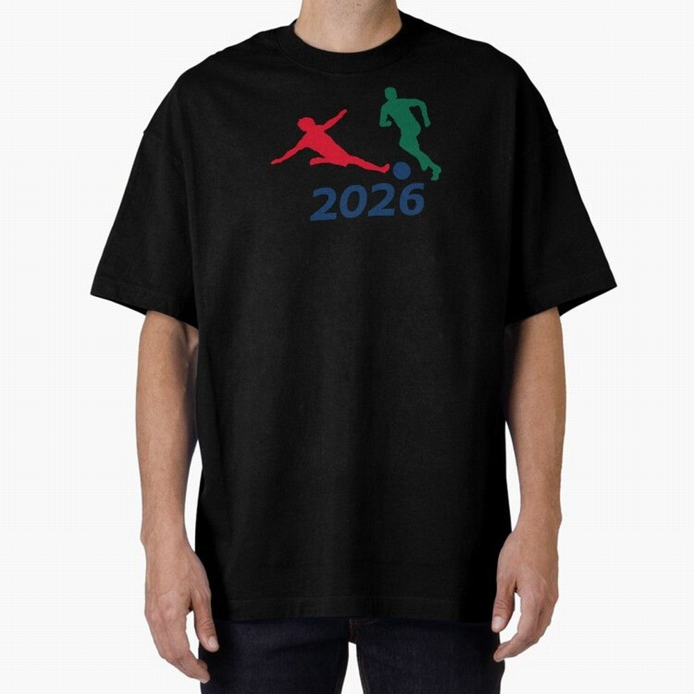 Footie Time Classic T-Shirt Carry FIFA World Cup 2026 USA Canada Mexico with Neymar, England and Germany Energy, Sports Nostalgia, International Competition, Famous Players and Unforgettable Victories; Ideal for Fans Who Follow Messi, Cristiano