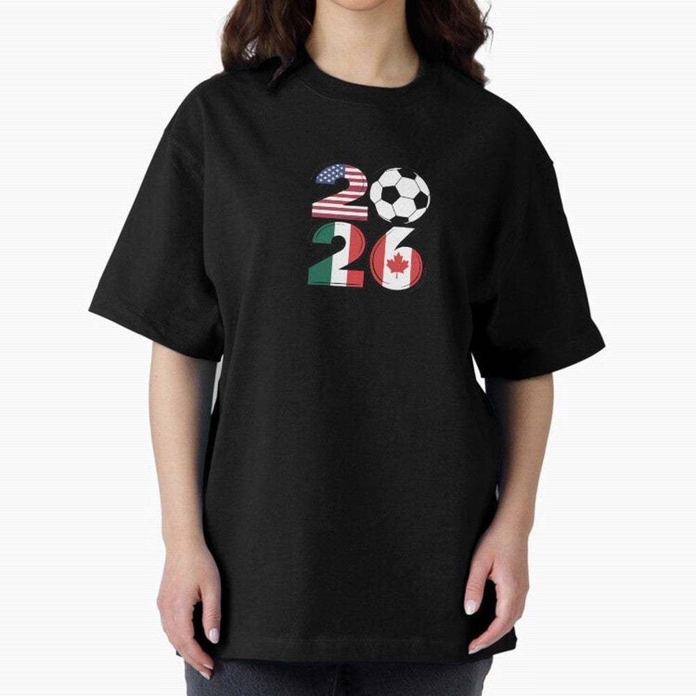 2026 soccer logo Classic T-Shirt Honor Champions and Dreams in the FIFA World Cup 2026 Group Stage Journey through Messi and Cristiano Ronaldo Highlights, Argentina and Brazil Pride, Football History, Final Match Energy, Crowd Noise and Once in a