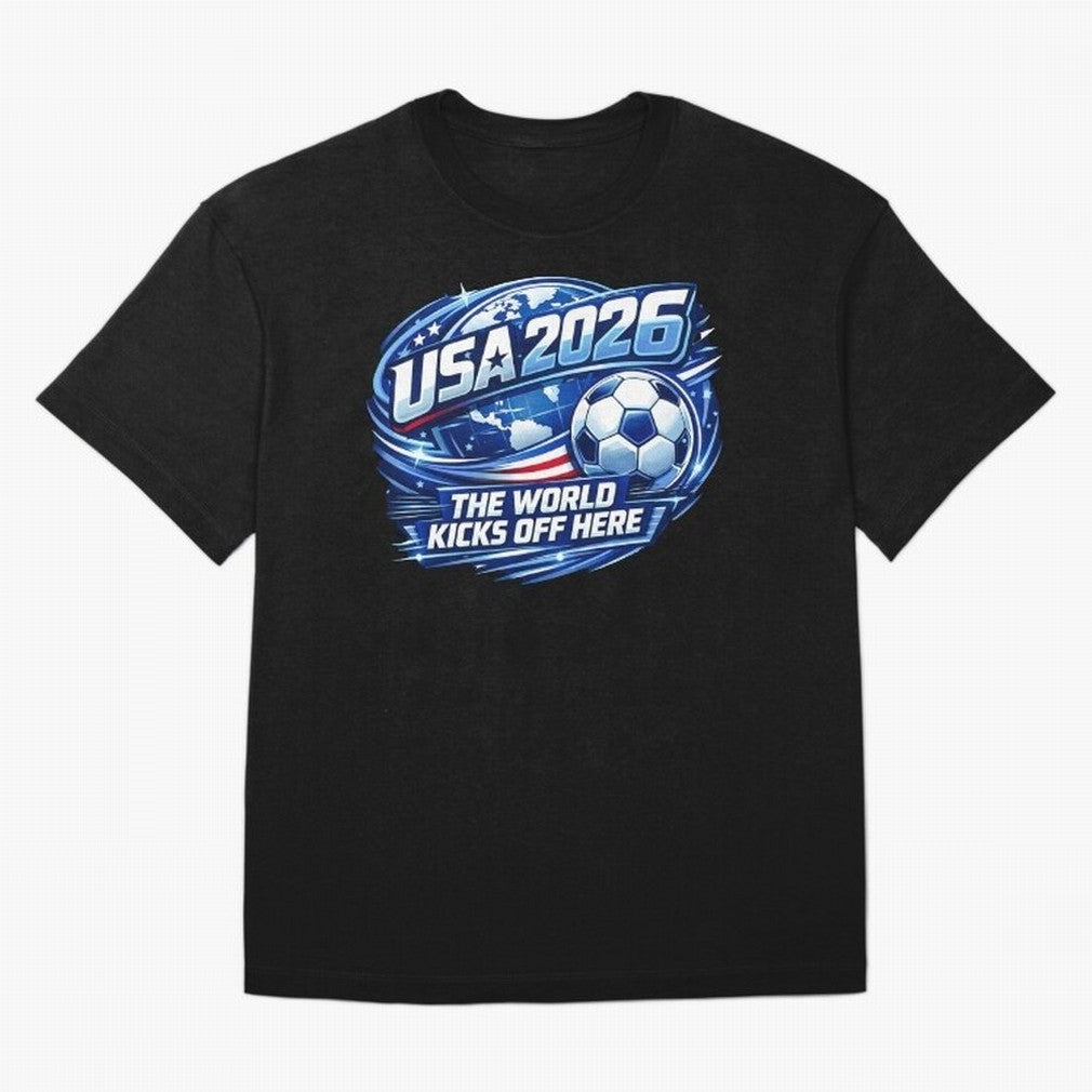 World Cup 2026 Classic T-Shirt Bring Stadium Energy to FIFA World Cup 2026 for Fans of Haaland and Mbappe and Argentina, Bringing Tournament Hype, Historic Matchups, Family Viewing Parties and Global Sports Pride; Made for Collectors Who Enjoy