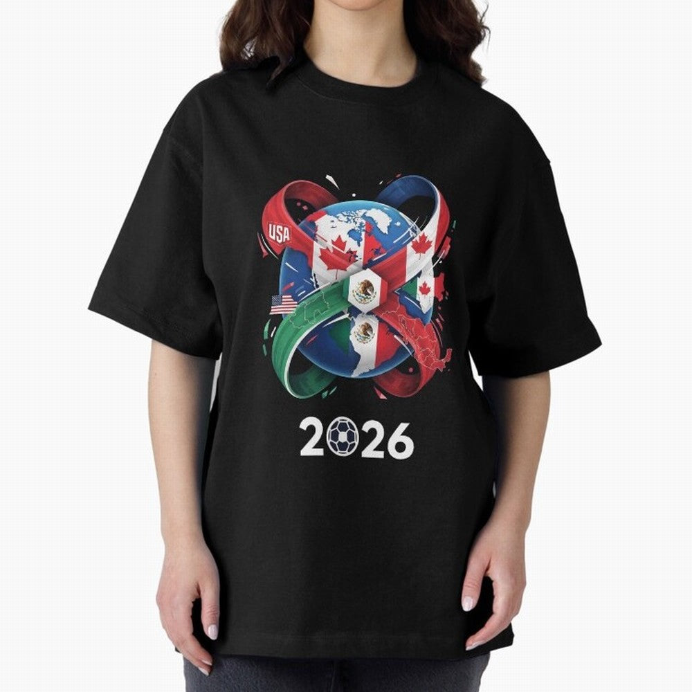 World United by Football 2026 Classic T-Shirt Discover Global Football Passion for FIFA World Cup 2026 Group Stage, Celebrating Messi, Neymar and Mbappe, Portugal, Football Passion, Legendary Performances, Festival Vibes and Supporter Community;