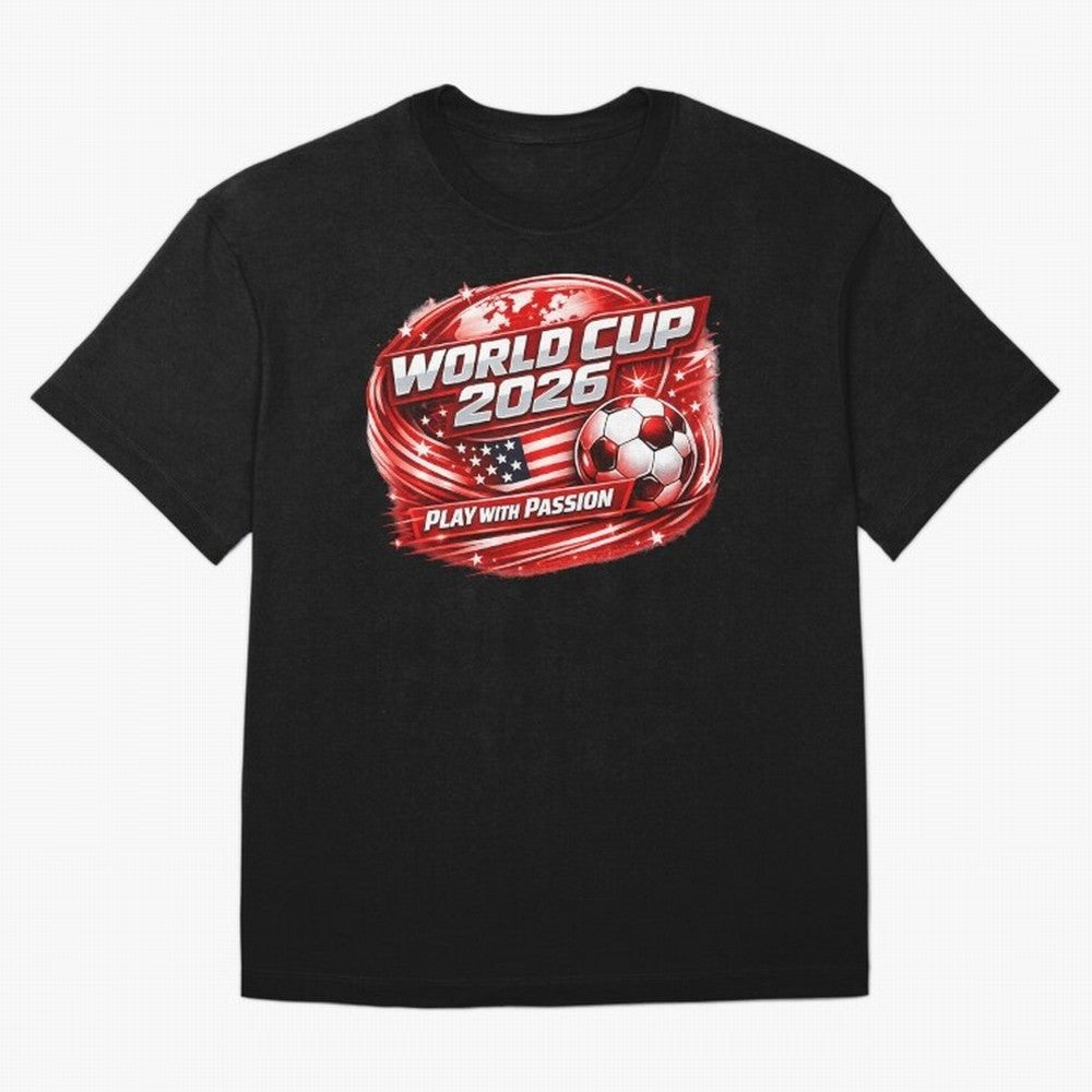 World Cup 2026 Classic T-Shirt Support Iconic Players in FIFA World Cup 2026 Group Stage Driven by Cristiano Ronaldo, Portugal Energy, Sports Nostalgia, International Competition, Famous Players and Unforgettable Victories; Ideal for Football Dads,