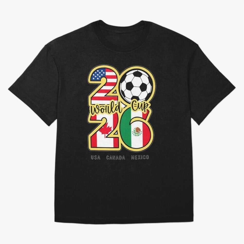 World Cup 2026, Usa Canada Mexico Football Classic T-Shirt Bring a Champion Mindset to Match Day Hype around FIFA World Cup 2026 USA Canada Mexico, Mbappe, Argentina, France and Brazil, Fan Favorite Moments, National Team Passion, Big Match Drama