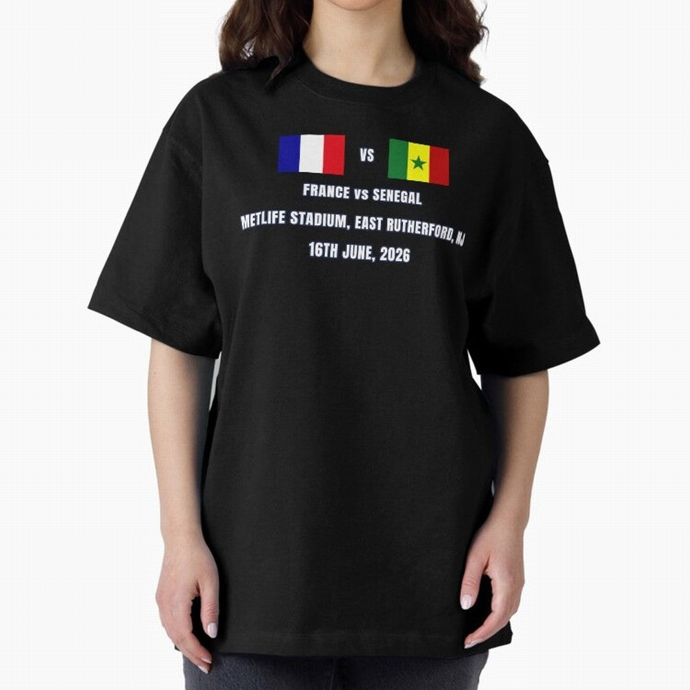 France vs Senegal 16 June 2026 ¨C Football Match Design East Rutherford Classic T-Shirt Spotlight FIFA World Cup 2026 Group Stage Highlighting Cristiano Ronaldo, England Energy, Classic Soccer Heritage, Championship Pressure, Fan Loyalty and