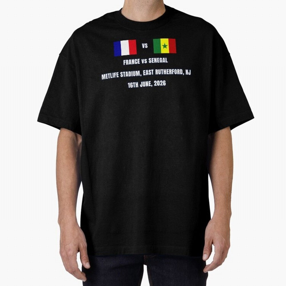 France vs Senegal 16 June 2026 ¨C Football Match Design East Rutherford Classic T-Shirt Spotlight FIFA World Cup 2026 Group Stage Highlighting Cristiano Ronaldo, England Energy, Classic Soccer Heritage, Championship Pressure, Fan Loyalty and