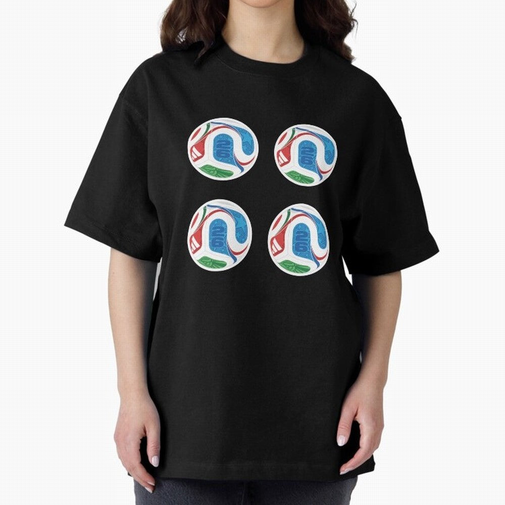 2026 World Soccer Ball Sticker Pack (4 pcs) Classic T-Shirt Keep the Match Day Mood of FIFA World Cup 2026 USA Canada Mexico for Fans of Neymar and Portugal, Bringing Game Day Rituals, Football Legends, Country Pride and the Road to the Final;