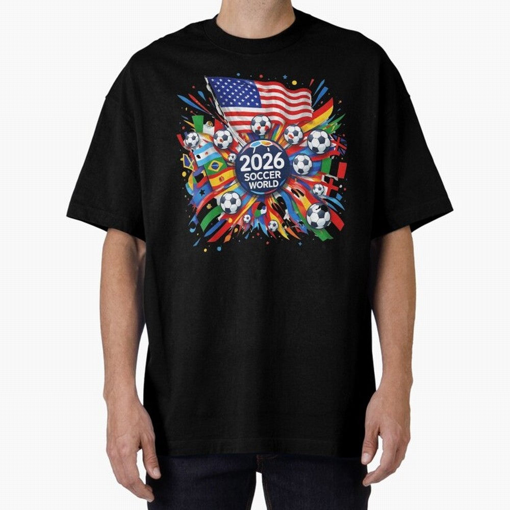 2026 Soccer World Cup United States Mexico Canada Football Championship Tournament Classic T-Shirt Mark Global Football Passion for FIFA World Cup 2026, Made for Messi, Neymar and Mbappe, France and Portugal, Sports Nostalgia, International