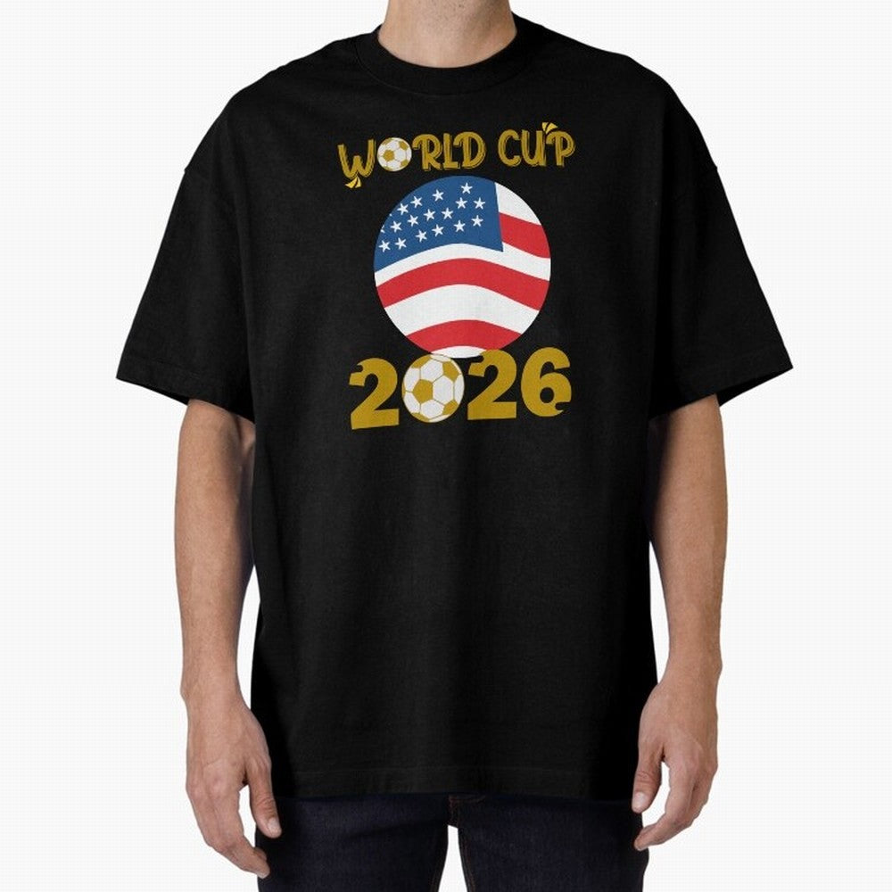 World Cup 2026 USA Soccer Design ¨C Football Fan Graphic T-Shirt Classic T-Shirt Discover FIFA World Cup 2026 for Fans of Cristiano Ronaldo and England, Bringing Champion Mindset, Group Stage Buzz, Knockout Tension and Passionate Fan Culture; Ideal