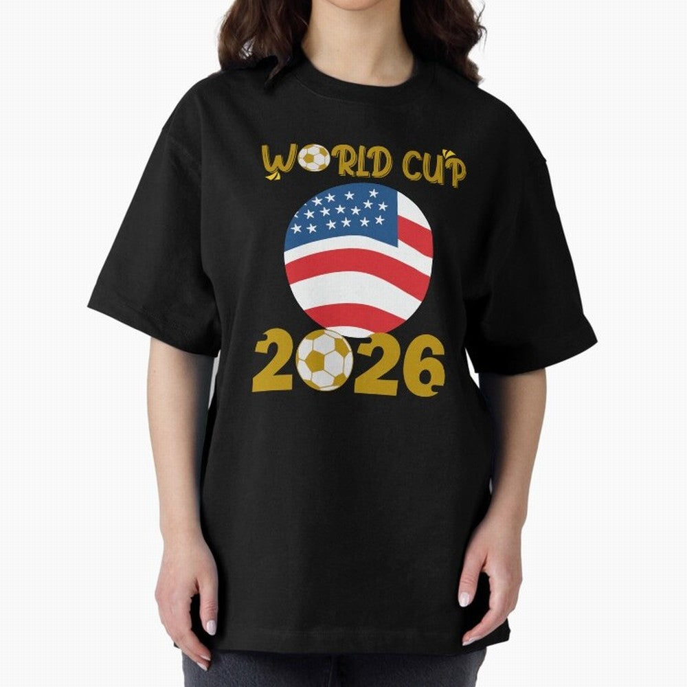 World Cup 2026 USA Soccer Design ¨C Football Fan Graphic T-Shirt Classic T-Shirt Discover FIFA World Cup 2026 for Fans of Cristiano Ronaldo and England, Bringing Champion Mindset, Group Stage Buzz, Knockout Tension and Passionate Fan Culture; Ideal