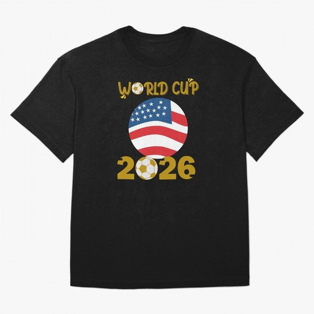 World Cup 2026 USA Soccer Design ¨C Football Fan Graphic T-Shirt Classic T-Shirt Discover FIFA World Cup 2026 for Fans of Cristiano Ronaldo and England, Bringing Champion Mindset, Group Stage Buzz, Knockout Tension and Passionate Fan Culture; Ideal