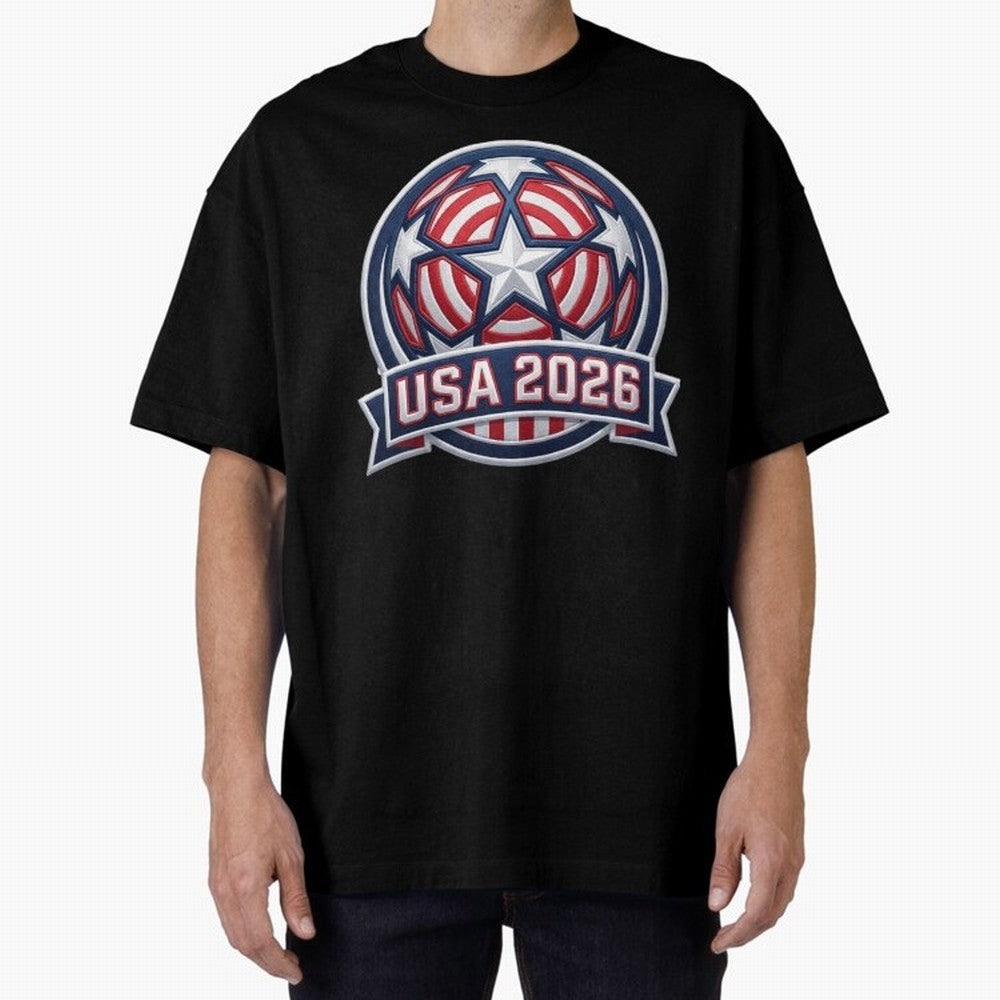 USA 2026 World Cup T-Shirt - Star Spangled Soccer Design - American Host Fan Tee Classic T-Shirt Show Your Stadium Side during Match Day Hype around FIFA World Cup 2026, Messi and Cristiano Ronaldo, Argentina and Brazil, Stadium Memories, Football