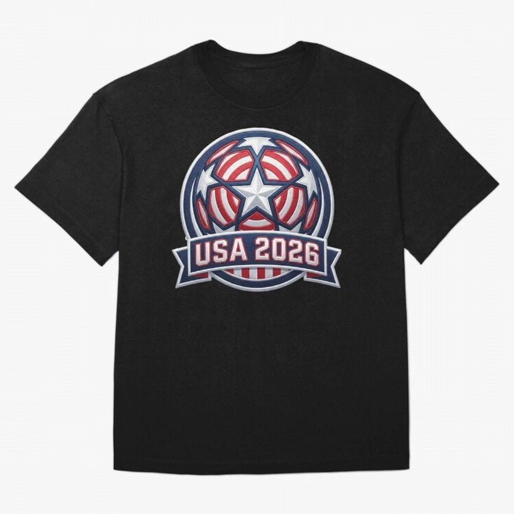 USA 2026 World Cup T-Shirt - Star Spangled Soccer Design - American Host Fan Tee Classic T-Shirt Show Your Stadium Side during Match Day Hype around FIFA World Cup 2026, Messi and Cristiano Ronaldo, Argentina and Brazil, Stadium Memories, Football