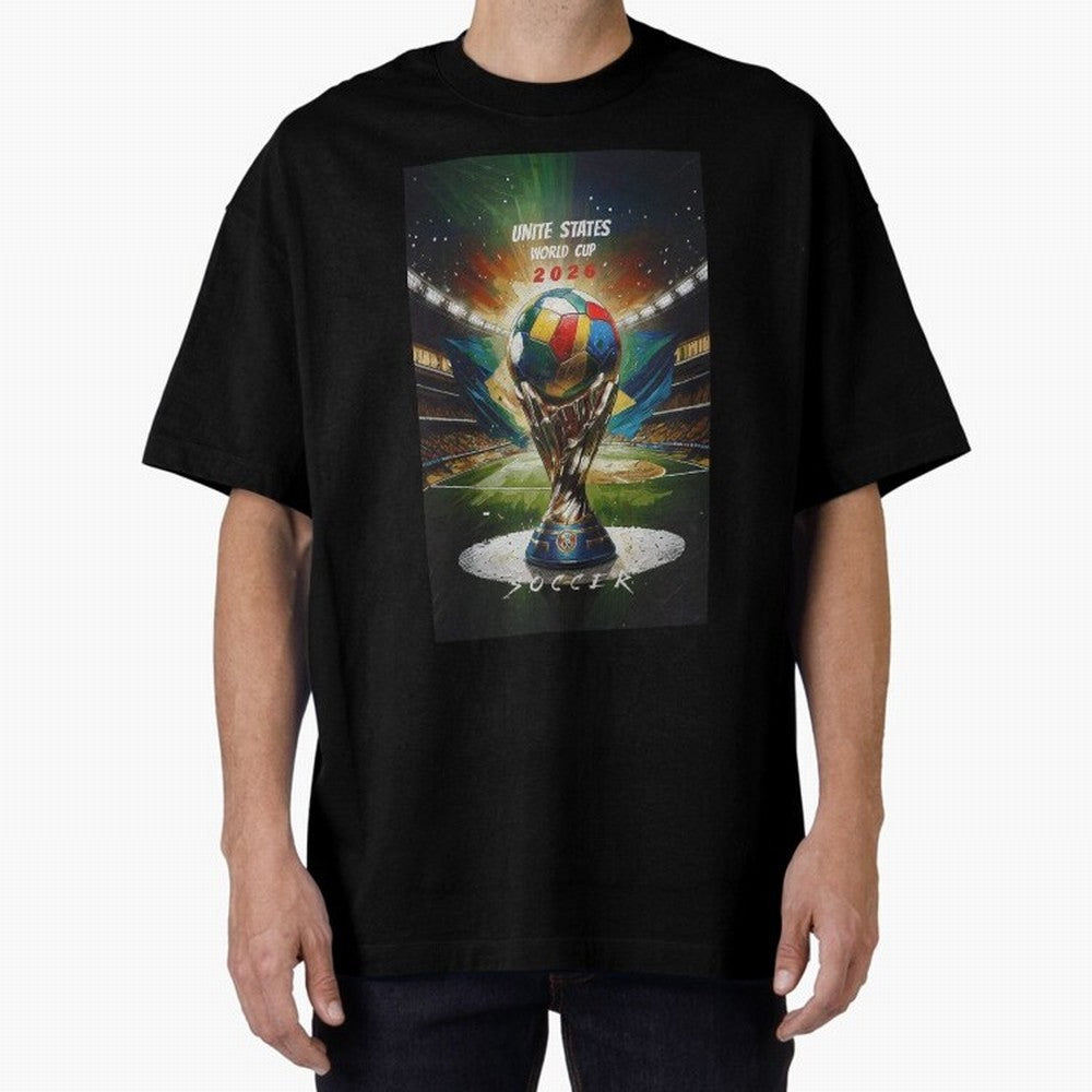 Unite States World Cup Classic T-Shirt Show Up for the Glory of FIFA World Cup 2026 Group Stage Spirit, Made for France and Portugal, Messi, Neymar and Mbappe, Championship Spirit, Famous Goals, Roaring Crowds and International Football Unity;