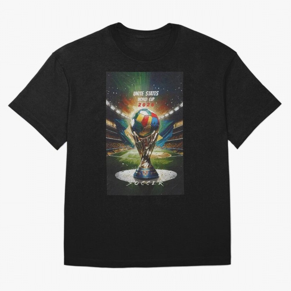 Unite States World Cup Classic T-Shirt Show Up for the Glory of FIFA World Cup 2026 Group Stage Spirit, Made for France and Portugal, Messi, Neymar and Mbappe, Championship Spirit, Famous Goals, Roaring Crowds and International Football Unity;