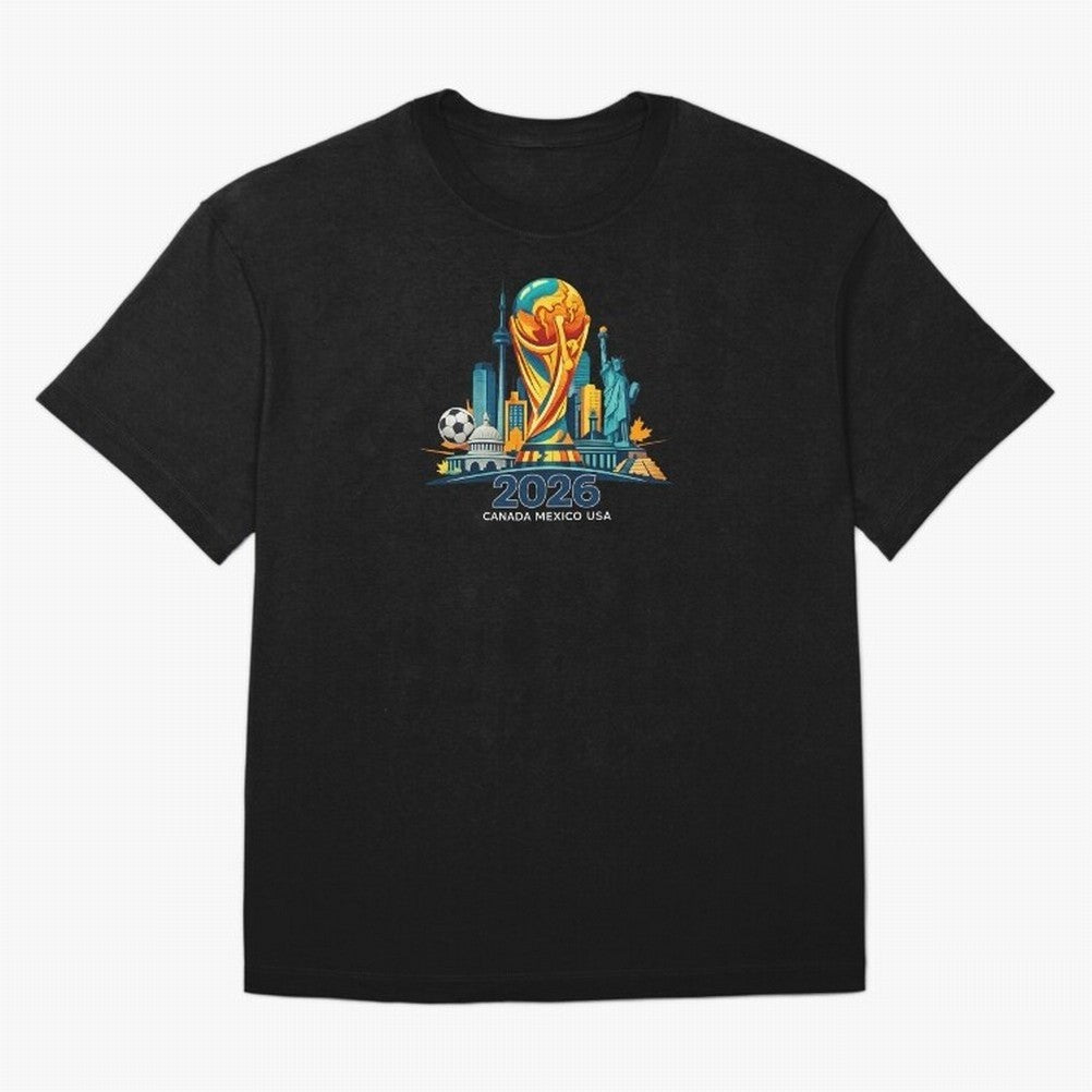 World Football Spirit 2026 - Global Football Championship - USA Canada Mexico Soccer Fan Classic T-Shirt Cheer through Every Moment of Global Football Passion for FIFA World Cup 2026 USA Canada Mexico, Connected to Cristiano Ronaldo, England,