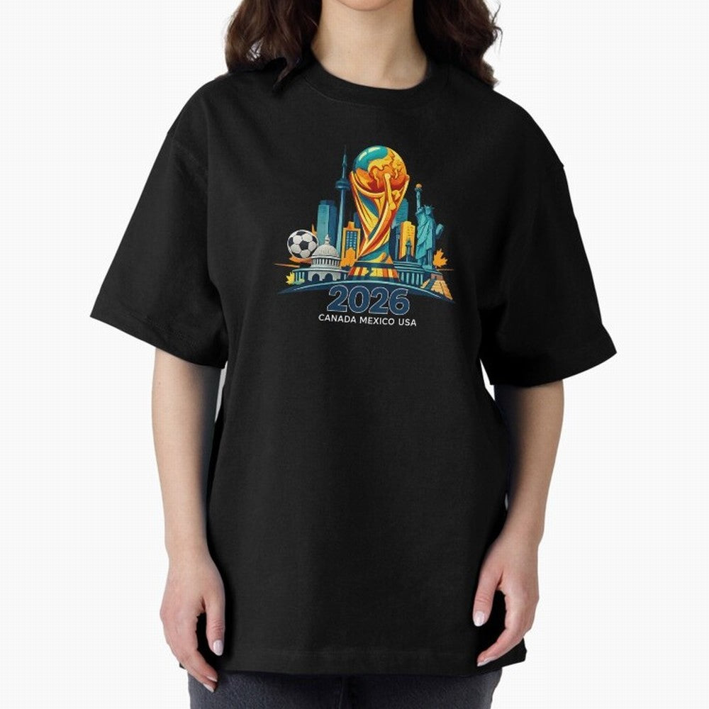 World Football Spirit 2026 - Global Football Championship - USA Canada Mexico Soccer Fan Classic T-Shirt Cheer through Every Moment of Global Football Passion for FIFA World Cup 2026 USA Canada Mexico, Connected to Cristiano Ronaldo, England,
