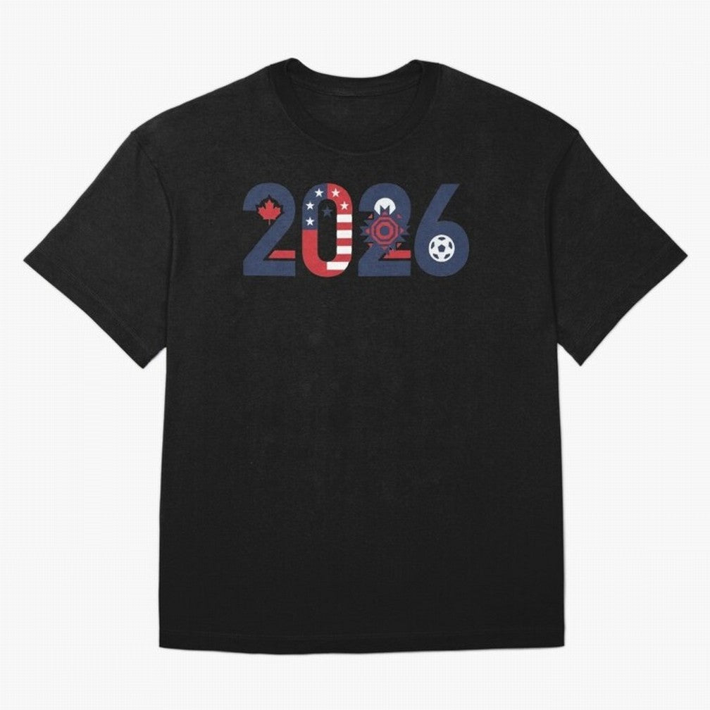 North America Soccer 2026 - Three Nations Fan Art Classic T-Shirt Carry FIFA World Cup 2026 Group Stage Highlighting Cristiano Ronaldo, Haaland and CR7, England, France and Netherlands Energy, Retro Football Energy, Iconic Rivalries, Trophy Chase