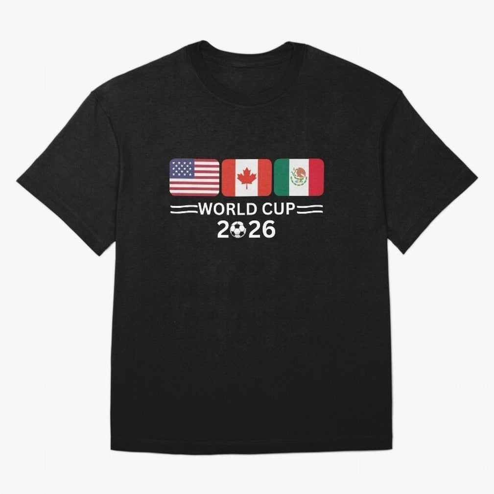 Football World Cup 2026 USA Canada Mexico Soccer & Football Fan Classic T-Shirt Make Every Kick Count in FIFA World Cup 2026 Spirit, Celebrating Brazil, Portugal and Argentina, CR7, Champion Mindset, Group Stage Buzz, Knockout Tension and